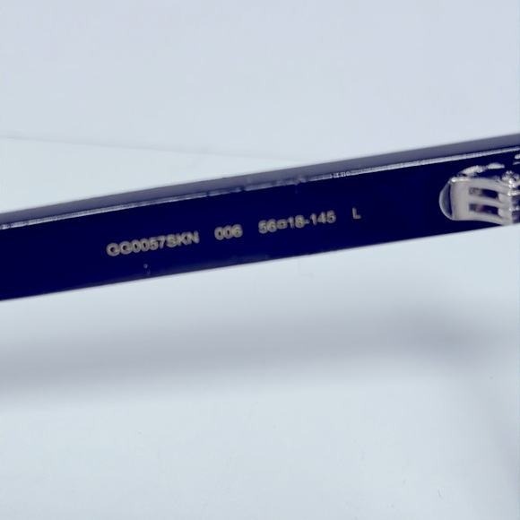 NWT Authentic Gucci Full Rim Rectangle Sunglasses- Black/Smoke - Picture 5 of 8